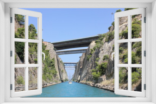 Fototapeta Naklejka Na Ścianę Okno 3D - Canal de Corinthe