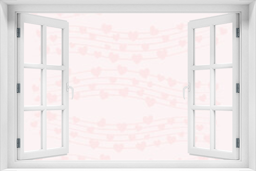 Fototapeta Naklejka Na Ścianę Okno 3D -  pink hearts pentagram pattern.