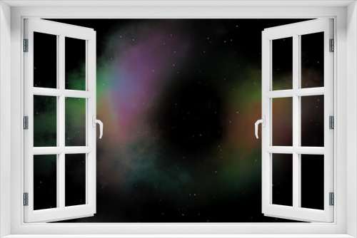 Fototapeta Naklejka Na Ścianę Okno 3D - Space background with realistic nebula