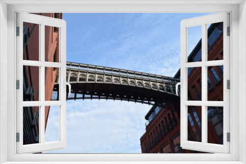 Fototapeta Naklejka Na Ścianę Okno 3D - bridge over sky