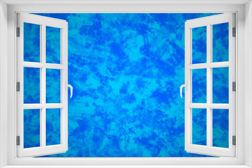 Fototapeta Naklejka Na Ścianę Okno 3D - abstract fractal colorful blue aquamarine cerulean mint azure marbled stone wall concete cement grunge image paint background bg texture wallpaper art frame sample illustration board