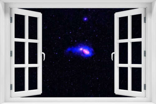 Fototapeta Naklejka Na Ścianę Okno 3D - Small blue galaxy. Elements of this image were furnished by NASA.