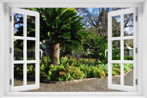 Fototapeta Naklejka Na Ścianę Okno 3D - garden land