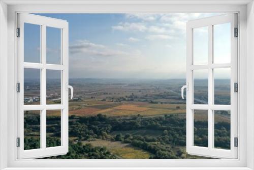 Fototapeta Naklejka Na Ścianę Okno 3D - survol des vignes dans le sud de la France