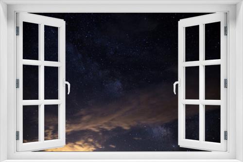 Fototapeta Naklejka Na Ścianę Okno 3D - Starry night sky