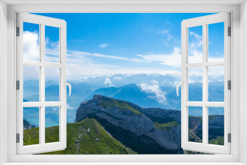 Fototapeta Naklejka Na Ścianę Okno 3D - Mount Pilatus Panorama