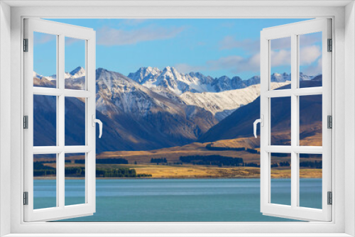 Fototapeta Naklejka Na Ścianę Okno 3D - New Zealand lakes