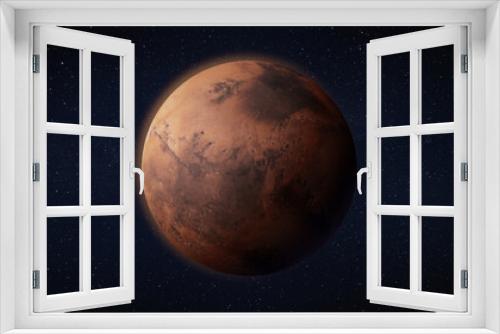 Fototapeta Naklejka Na Ścianę Okno 3D - Mars in space