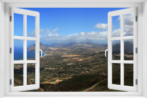 Fototapeta Naklejka Na Ścianę Okno 3D - Vista Panoramica del monte cofano