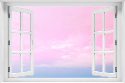 Pastel pink sky background and clouds