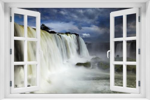 Fototapeta Naklejka Na Ścianę Okno 3D - Iguassu Falls, view from Brazilian side
