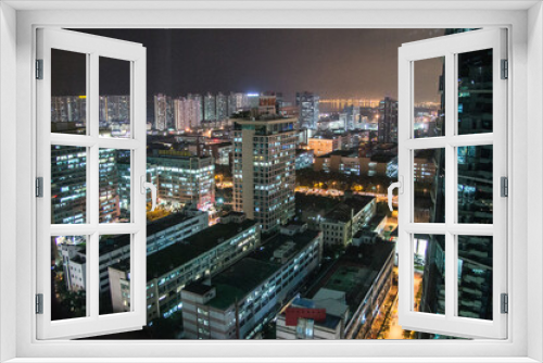 Fototapeta Naklejka Na Ścianę Okno 3D - Shenzhen at Night