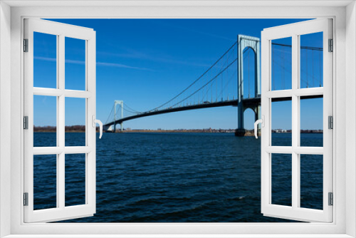 Fototapeta Naklejka Na Ścianę Okno 3D - Whitestone Bridge