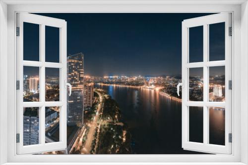 Fototapeta Naklejka Na Ścianę Okno 3D - Night view of Huizhou City, Guangdong Province, China