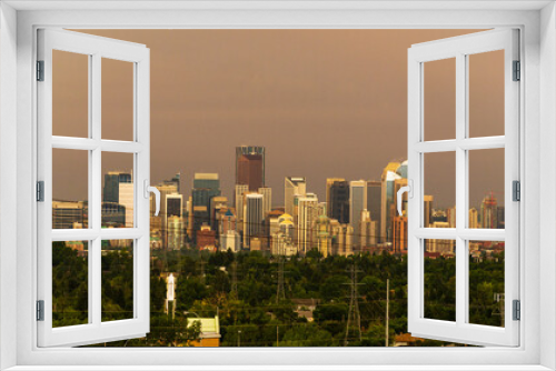 Fototapeta Naklejka Na Ścianę Okno 3D - calgary skyline, alberta canada