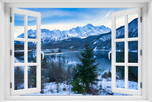 Fototapeta Naklejka Na Ścianę Okno 3D - Der Eibsee an der Zugspitze 