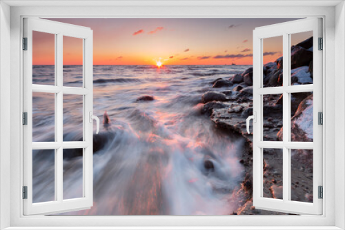Fototapeta Naklejka Na Ścianę Okno 3D - Nadmorski krajobraz