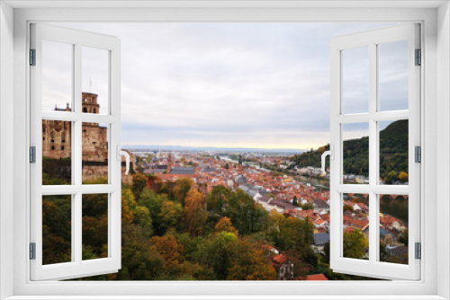 Fototapeta Naklejka Na Ścianę Okno 3D - panorama of the town