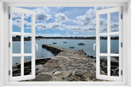 Fototapeta Naklejka Na Ścianę Okno 3D - Guernsey Channel Islands, Les Amarreurs Harbour