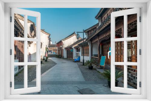 Fototapeta Naklejka Na Ścianę Okno 3D - Street view of old buildings in Suzhou ancient town