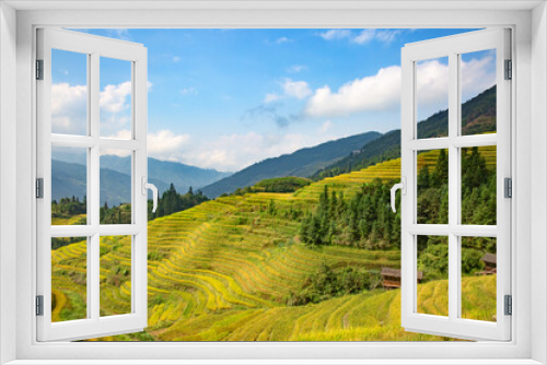 Fototapeta Naklejka Na Ścianę Okno 3D - Longji Rice Terraces