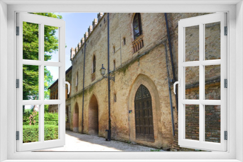 Fototapeta Naklejka Na Ścianę Okno 3D - Rossi Fortress of  San Secondo Parmense. Emilia-Romagna. Italy.