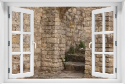 Fototapeta Naklejka Na Ścianę Okno 3D - Vaison la romaine, escalier