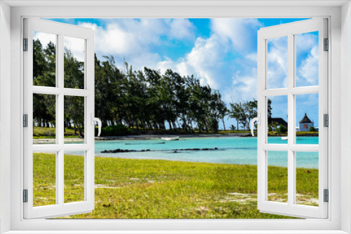 Fototapeta Naklejka Na Ścianę Okno 3D - heavenly landscape on mauritius island