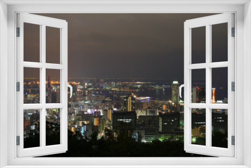 Fototapeta Naklejka Na Ścianę Okno 3D - 神戸夜景　ビーナスブリッジ
