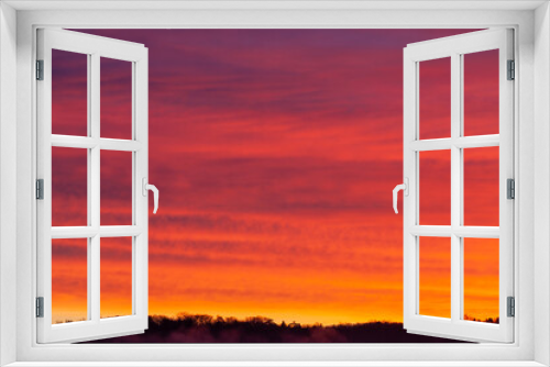 Fototapeta Naklejka Na Ścianę Okno 3D - Cloudy sky at sunrise