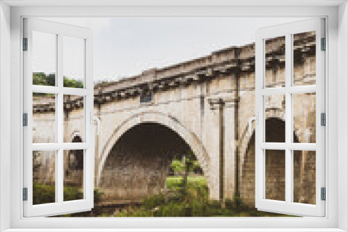 Fototapeta Naklejka Na Ścianę Okno 3D - The Dandas Aqueduct On The Kennet & Avon Canal