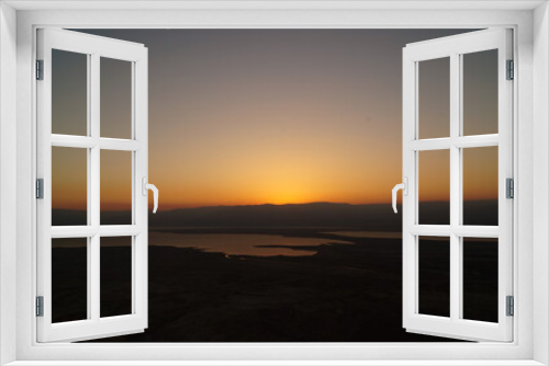 Fototapeta Naklejka Na Ścianę Okno 3D - Sunrise on Masada in Israel