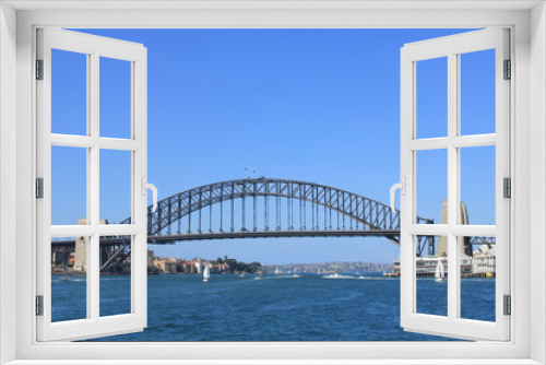Fototapeta Naklejka Na Ścianę Okno 3D - The famous Harbour bridge in Sydney