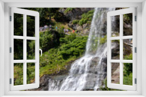 Fototapeta Naklejka Na Ścianę Okno 3D - Beautiful waterfall in Norway called Steinsdalsfossen
