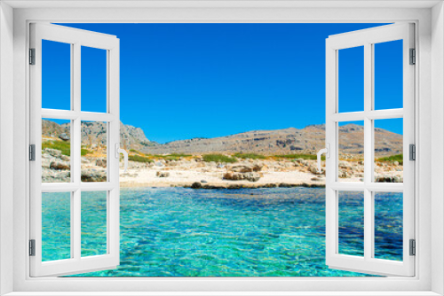 Fototapeta Naklejka Na Ścianę Okno 3D - Landscape of the coast of Rhodes island