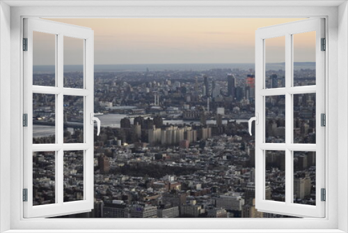 Fototapeta Naklejka Na Ścianę Okno 3D - New York Manhattan Skyline