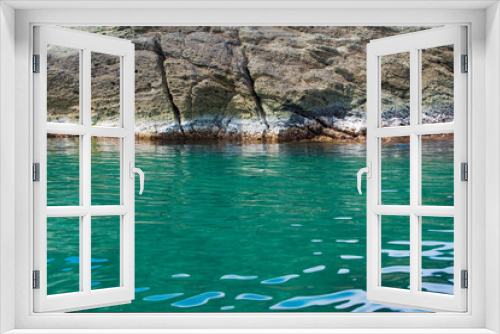 Fototapeta Naklejka Na Ścianę Okno 3D - 千畳敷海岸の水面
