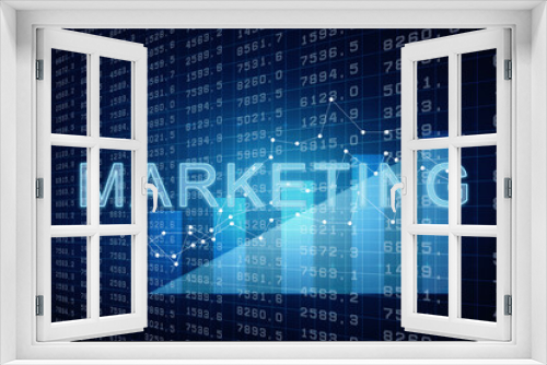 2d rendering Stock market online business concept. business Graph 