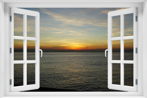 Fototapeta Naklejka Na Ścianę Okno 3D - Manila Bay sunset with pink skies