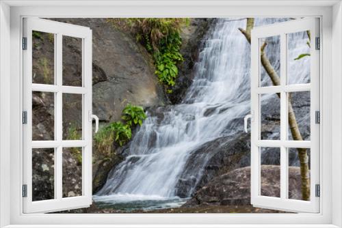 Fototapeta Naklejka Na Ścianę Okno 3D - Close-up shot of a waterfalls