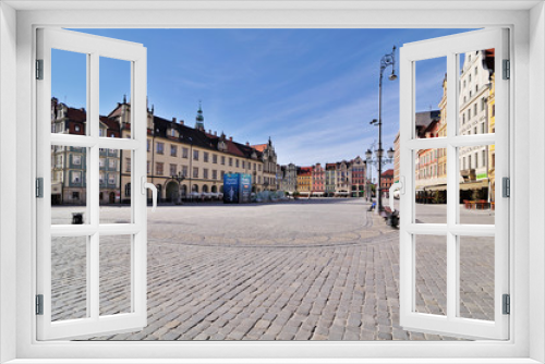 Fototapeta Naklejka Na Ścianę Okno 3D - Market square, Wroclaw, Poland