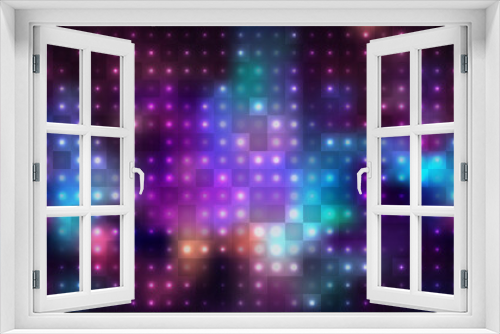 Fototapeta Naklejka Na Ścianę Okno 3D - Vector abstract background of colored glowing dots, template for your design, wallpaper