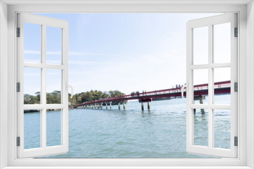 Fototapeta Naklejka Na Ścianę Okno 3D - bridge over the sea