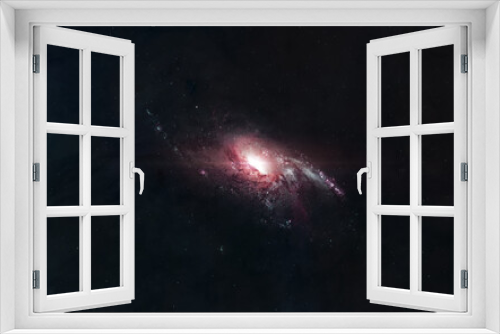 Fototapeta Naklejka Na Ścianę Okno 3D - Red galaxy. Beautiful deep space. Science fiction. Elements of this image furnished by NASA