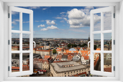 Fototapeta Naklejka Na Ścianę Okno 3D - Pamorama of Dresden on a beautiful day
