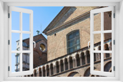 Fototapeta Naklejka Na Ścianę Okno 3D - St. George's Basilica. Ferrara. Emilia-Romagna. Italy.