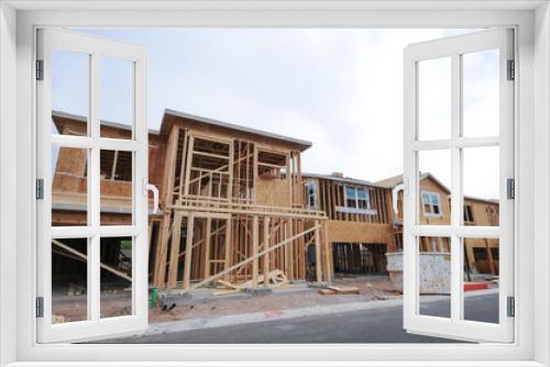 Fototapeta Naklejka Na Ścianę Okno 3D - New home construction
