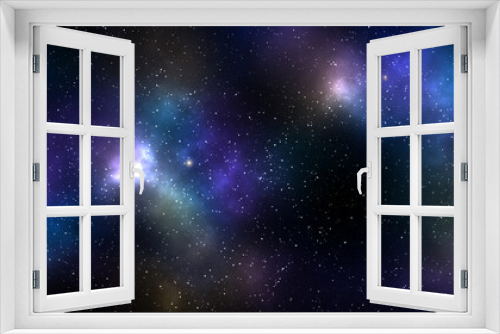 Fototapeta Naklejka Na Ścianę Okno 3D - Galaxy and nebula . Starry outer space background texture.