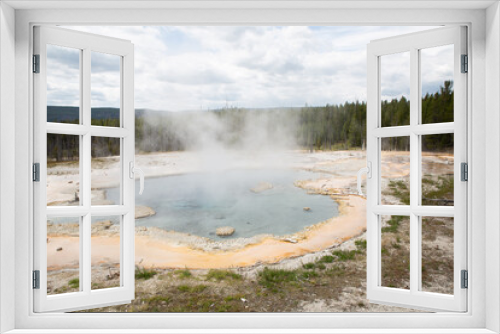 Fototapeta Naklejka Na Ścianę Okno 3D - Hot Springs Yellowstone Nationalpark