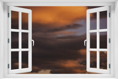 Fototapeta Naklejka Na Ścianę Okno 3D - Sunset in countryside